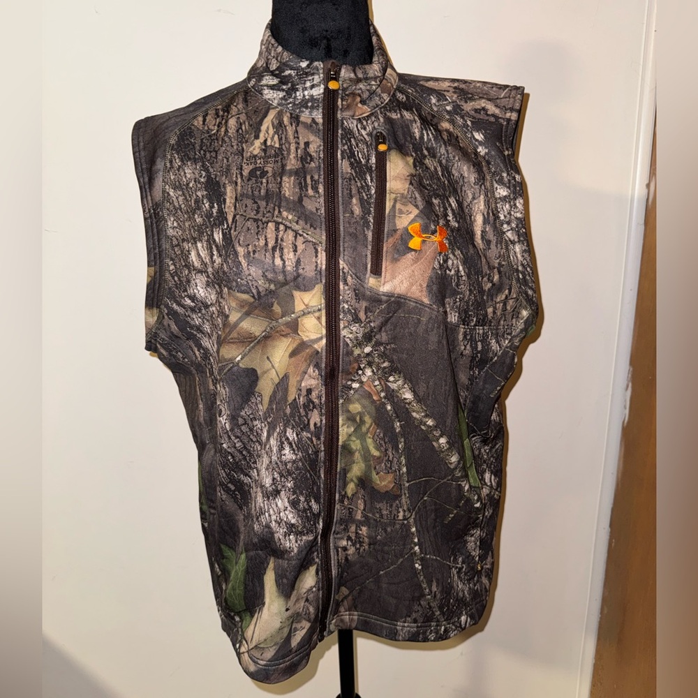 Under Armour Mossy Oak Camo Vest with Orange Accent